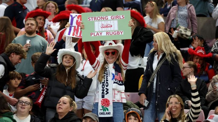 Inglaterra hace una declaración para comenzar la Copa Mundial de Rugby de Rugby récord
